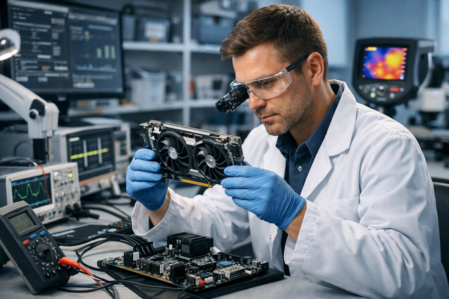 Quality assurance checks for electronics products and packaging standards.