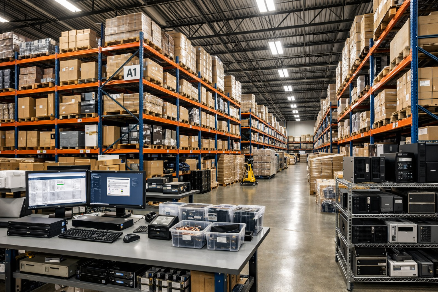 Warehouse operations handling inbound and outbound distribution workloads.